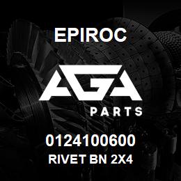 0124100600 Epiroc RIVET BN 2X4 | AGA Parts