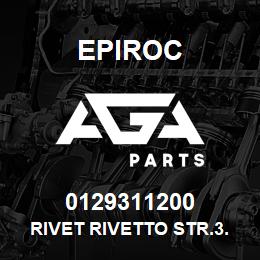 0129311200 Epiroc RIVET RIVETTO STR.3.8X11 ALL | AGA Parts