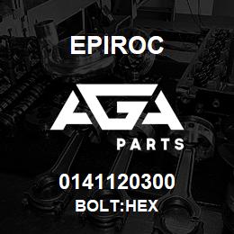 0141120300 Epiroc BOLT:HEX | AGA Parts