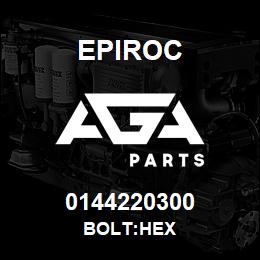 0144220300 Epiroc BOLT:HEX | AGA Parts