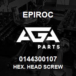 0144300107 Epiroc HEX. HEAD SCREW | AGA Parts