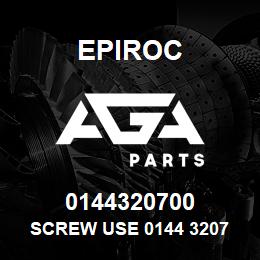 0144320700 Epiroc SCREW USE 0144 3207 03 | AGA Parts