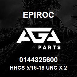 0144325600 Epiroc HHCS 5/16-18 UNC X 2 1/2" LG | AGA Parts