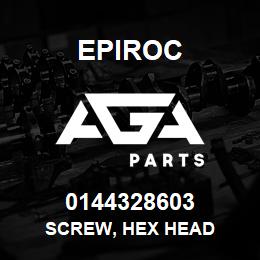 0144328603 Epiroc SCREW, HEX HEAD | AGA Parts