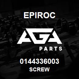 0144336003 Epiroc SCREW | AGA Parts