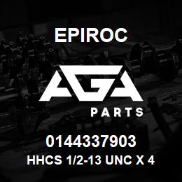 0144337903 Epiroc HHCS 1/2-13 UNC X 4 1/2 LG | AGA Parts