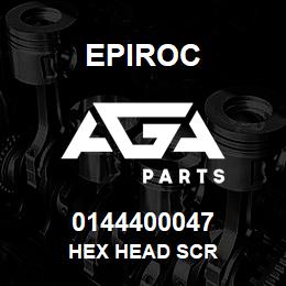 0144400047 Epiroc HEX HEAD SCR | AGA Parts