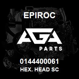 0144400061 Epiroc HEX. HEAD SC | AGA Parts