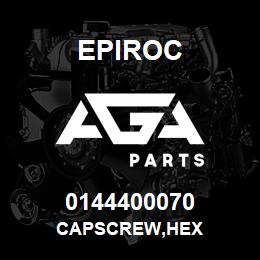 0144400070 Epiroc CAPSCREW,HEX | AGA Parts