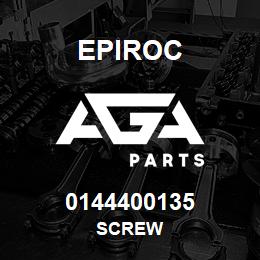 0144400135 Epiroc SCREW | AGA Parts