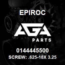 0144445500 Epiroc SCREW: .625-18X 3.25L HXHD, ST | AGA Parts