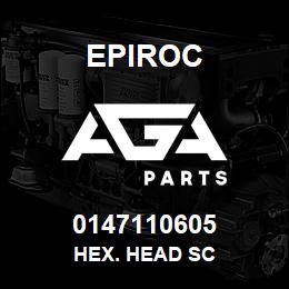 0147110605 Epiroc HEX. HEAD SC | AGA Parts