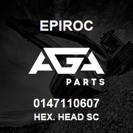 0147110607 Epiroc HEX. HEAD SC | AGA Parts