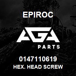 0147110619 Epiroc HEX. HEAD SCREW | AGA Parts