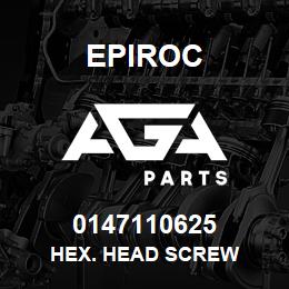 0147110625 Epiroc HEX. HEAD SCREW | AGA Parts