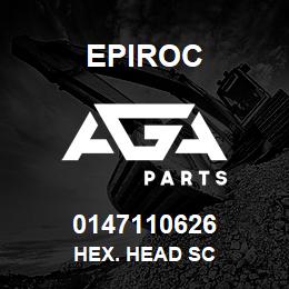 0147110626 Epiroc HEX. HEAD SC | AGA Parts