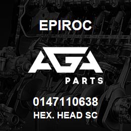 0147110638 Epiroc HEX. HEAD SC | AGA Parts