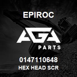 0147110648 Epiroc HEX HEAD SCR | AGA Parts