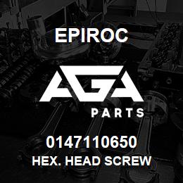 0147110650 Epiroc HEX. HEAD SCREW | AGA Parts