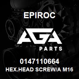 0147110664 Epiroc HEX.HEAD SCREW/A M16 120 38 | AGA Parts