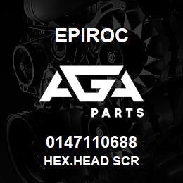 0147110688 Epiroc HEX.HEAD SCR | AGA Parts