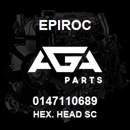 0147110689 Epiroc HEX. HEAD SC | AGA Parts