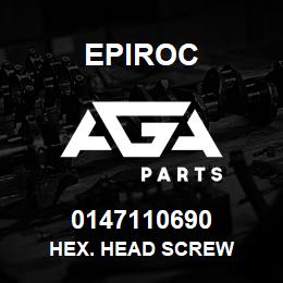 0147110690 Epiroc HEX. HEAD SCREW | AGA Parts