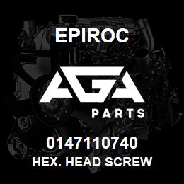 0147110740 Epiroc HEX. HEAD SCREW | AGA Parts