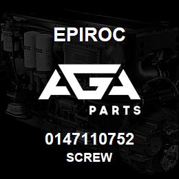 0147110752 Epiroc SCREW | AGA Parts