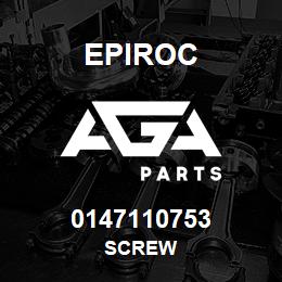 0147110753 Epiroc SCREW | AGA Parts