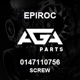 0147110756 Epiroc SCREW | AGA Parts