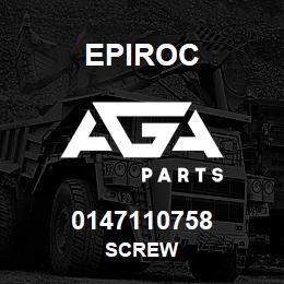 0147110758 Epiroc SCREW | AGA Parts