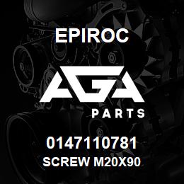 0147110781 Epiroc SCREW M20X90 | AGA Parts