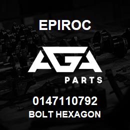 0147110792 Epiroc BOLT HEXAGON | AGA Parts