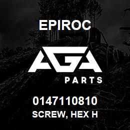 0147110810 Epiroc SCREW, HEX H | AGA Parts