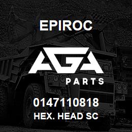 0147110818 Epiroc HEX. HEAD SC | AGA Parts