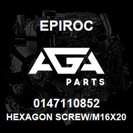 0147110852 Epiroc HEXAGON SCREW/M16X20 10,9 | AGA Parts