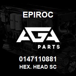 0147110881 Epiroc HEX. HEAD SC | AGA Parts