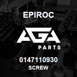 0147110930 Epiroc SCREW | AGA Parts