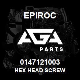 0147121003 Epiroc HEX HEAD SCREW | AGA Parts