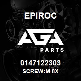 0147122303 Epiroc SCREW:M 8X | AGA Parts