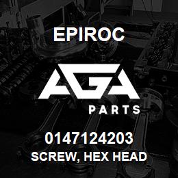 0147124203 Epiroc SCREW, HEX HEAD | AGA Parts