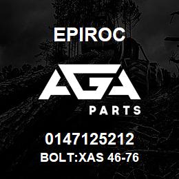 0147125212 Epiroc BOLT:XAS 46-76 | AGA Parts