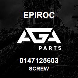 0147125603 Epiroc SCREW | AGA Parts