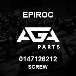 0147126212 Epiroc SCREW | AGA Parts