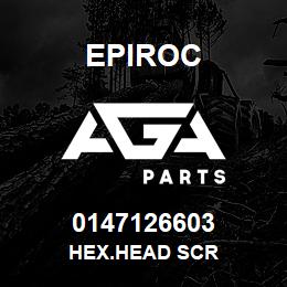 0147126603 Epiroc HEX.HEAD SCR | AGA Parts