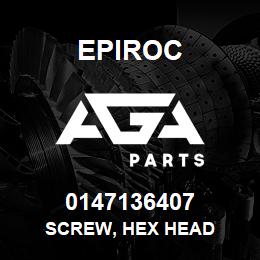 0147136407 Epiroc SCREW, HEX HEAD | AGA Parts