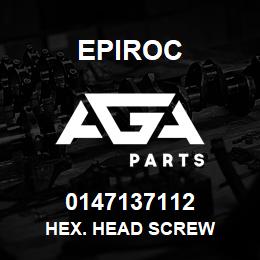 0147137112 Epiroc HEX. HEAD SCREW | AGA Parts