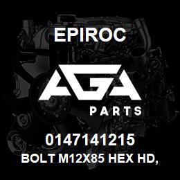 0147141215 Epiroc BOLT M12X85 HEX HD, LOCKING P | AGA Parts