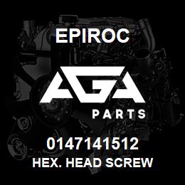 0147141512 Epiroc HEX. HEAD SCREW | AGA Parts